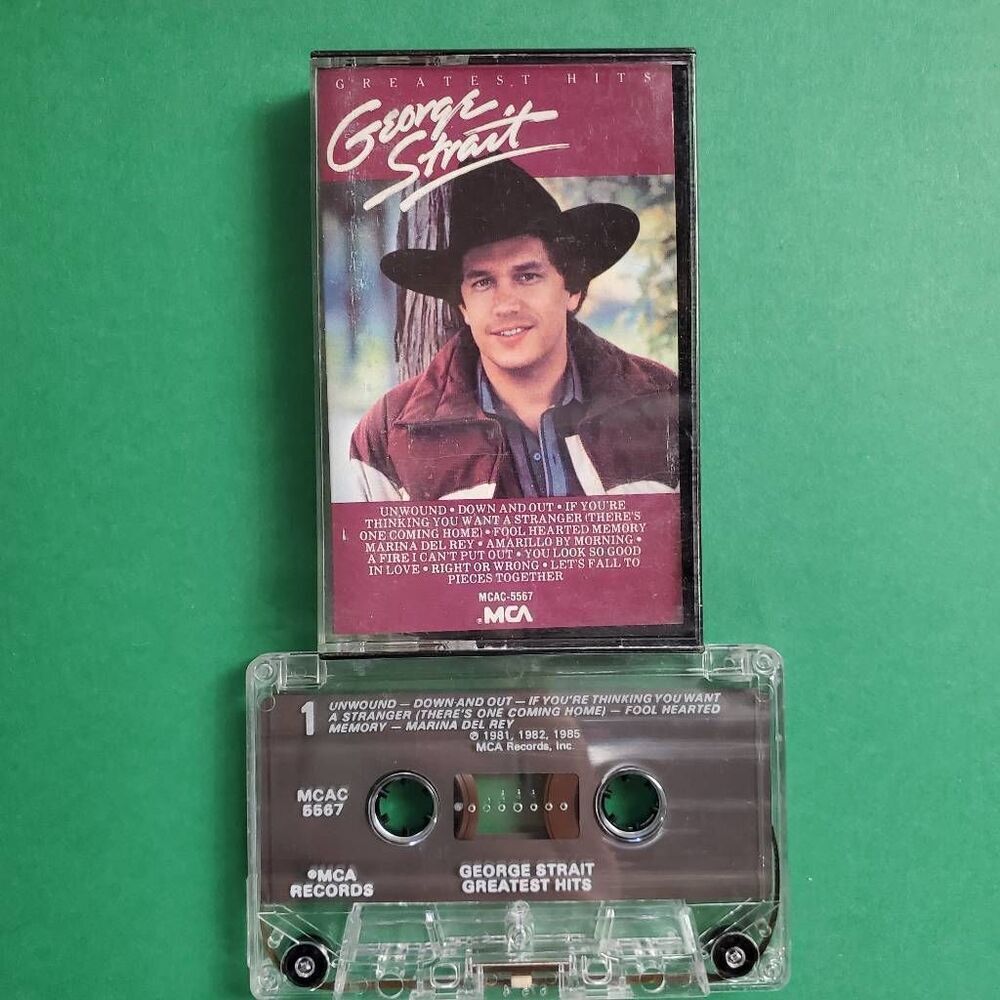 George Strait Greatest Hits Cassette MCA 1985